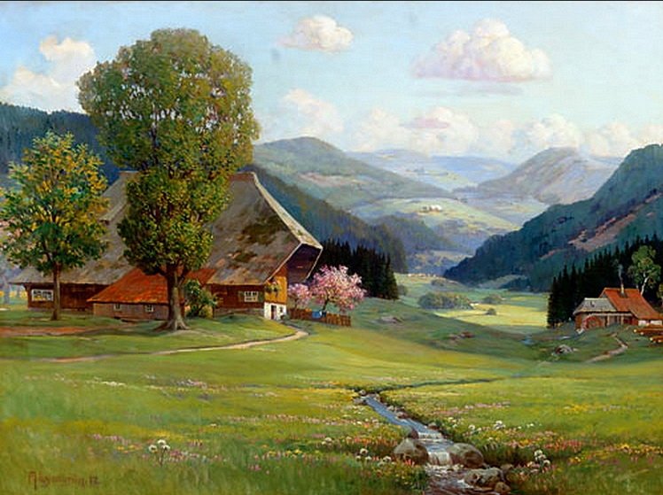Primavera nella Foresta Nera di Arnold Lyongrün